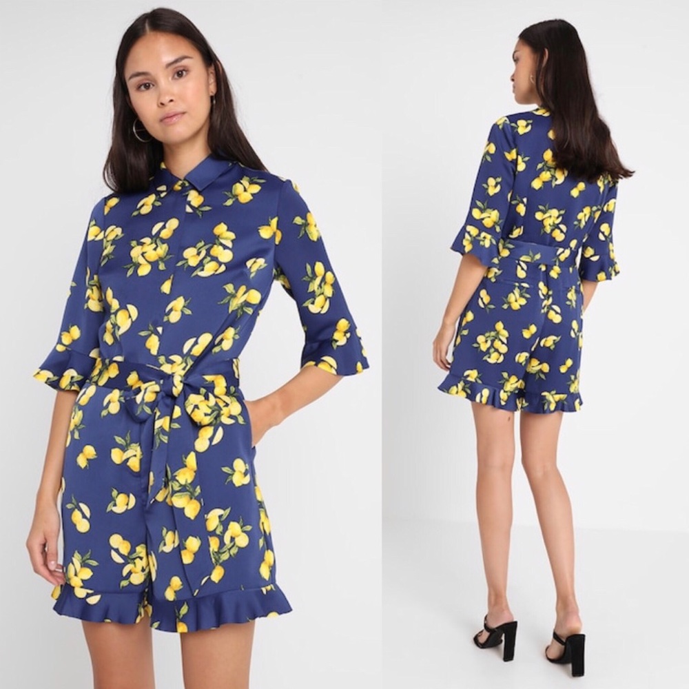 Banana Republic Lemon Print Romper